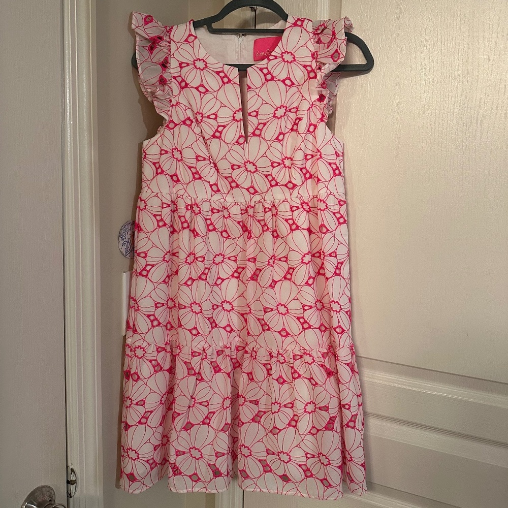 Lily Pulitzer pink eyelet dress